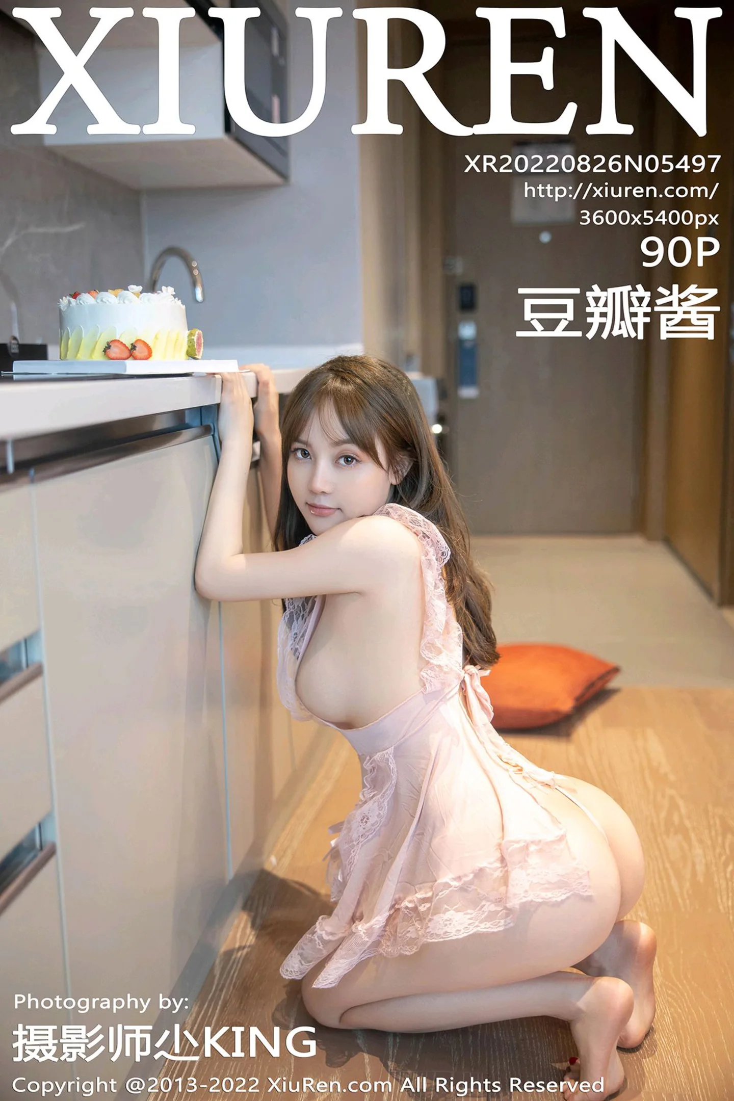 [XiuRen秀人网]No.5497_模特豆瓣酱私房性感粉色轻透睡裙真空秀豪乳翘臀惹火诱惑写真90P-秀人网 - XiuRen.Space